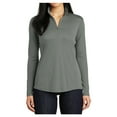 thumbnail image 1 of Yellow Rooster Women's PosiCharge Competitor 1/4-Zip Pullover Grey Concrete XL, 1 of 8
