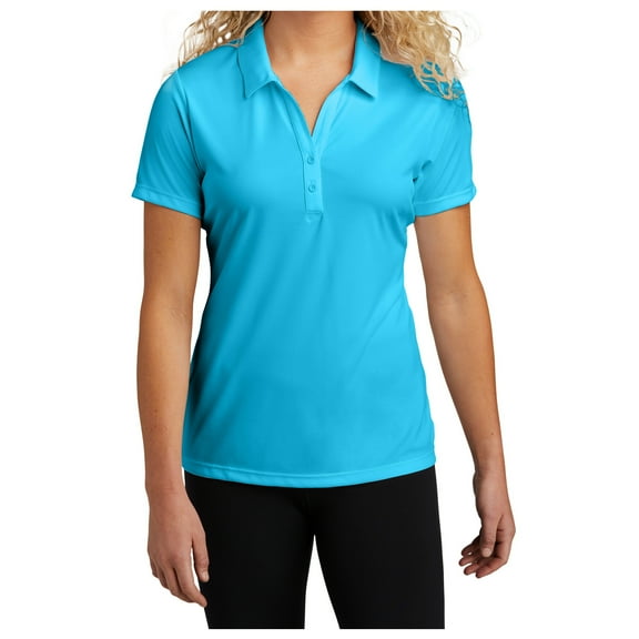 Yellow Rooster Women's PosiCharge Competitor Polo Shirts Atomic Blue XS