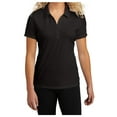 thumbnail image 1 of Yellow Rooster Women's PosiCharge Competitor Polo Shirts Black XL, 1 of 6