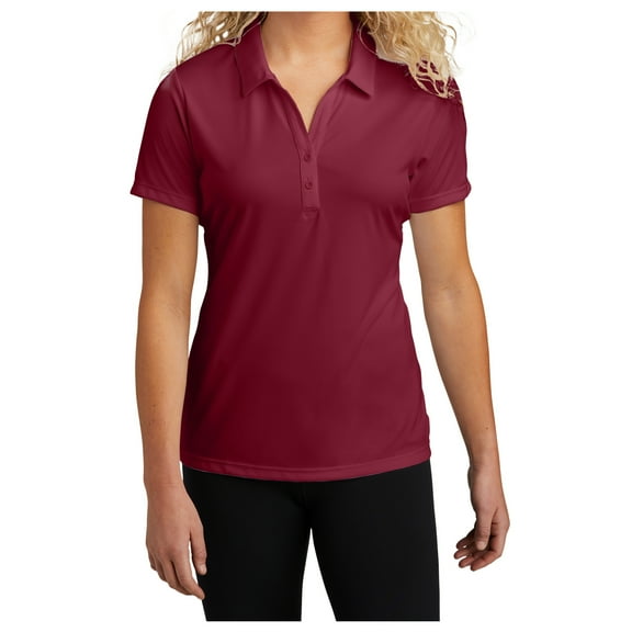 Yellow Rooster Women's PosiCharge Competitor Polo Shirts Maroon L