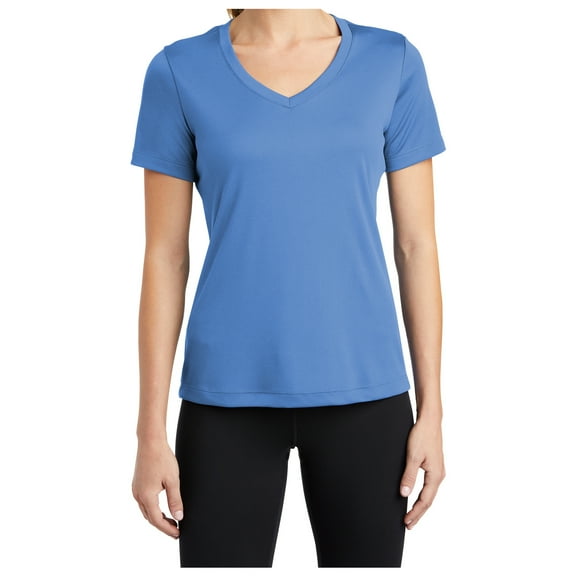 Yellow Rooster Women's PosiCharge Competitor V-Neck Tee Carolina Blue XS