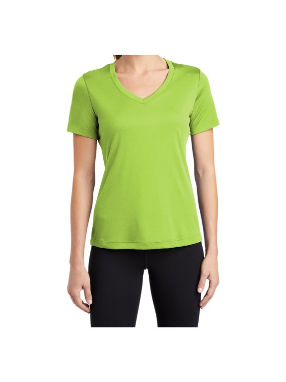 Women's PosiCharge Competitor V-Neck Tee Lime Shock S