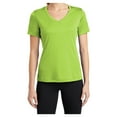 thumbnail image 1 of Yellow Rooster Women's PosiCharge Competitor V-Neck Tee Lime Shock XL, 1 of 7