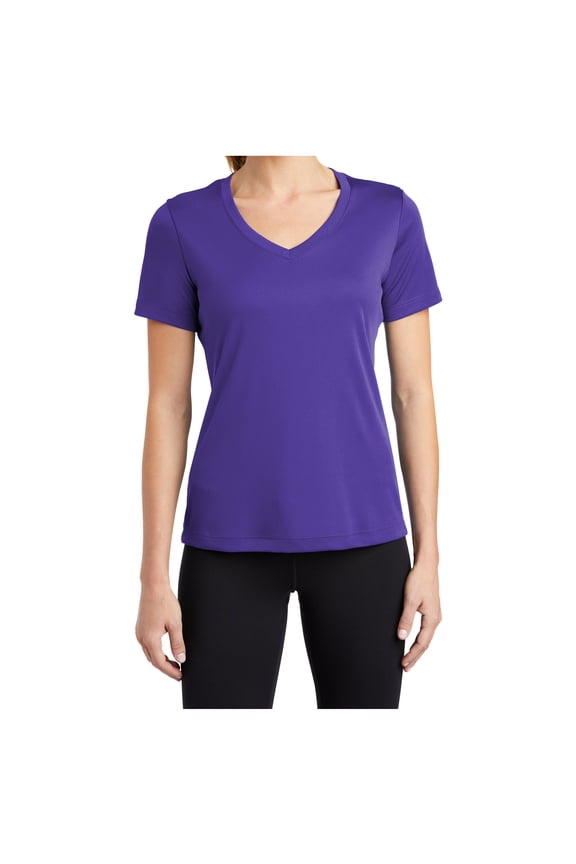 Women's PosiCharge Competitor V-Neck Tee Purple XS