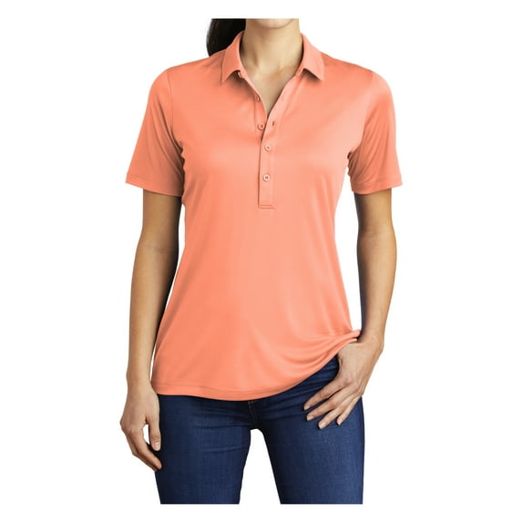 Yellow Rooster Women's Short Sleeve Posi-UV Pro Polo Soft Coral XS