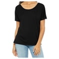thumbnail image 1 of Yellow Rooster Women’s Short Sleeve Slouchy Female T-Shirts Black XL, 1 of 6