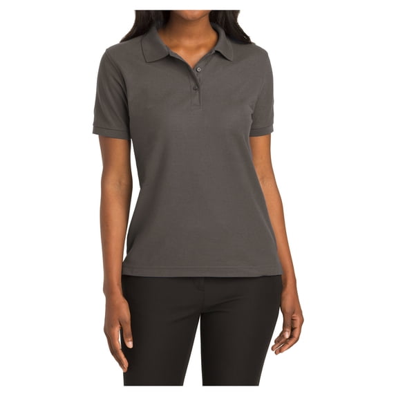 Yellow Rooster Women's Silk Touch Classic Female Polo Shirt Bark XL