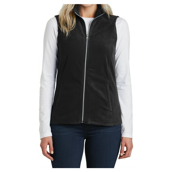 Yellow Rooster Women's Sleeveless Microfleece Vest Black S