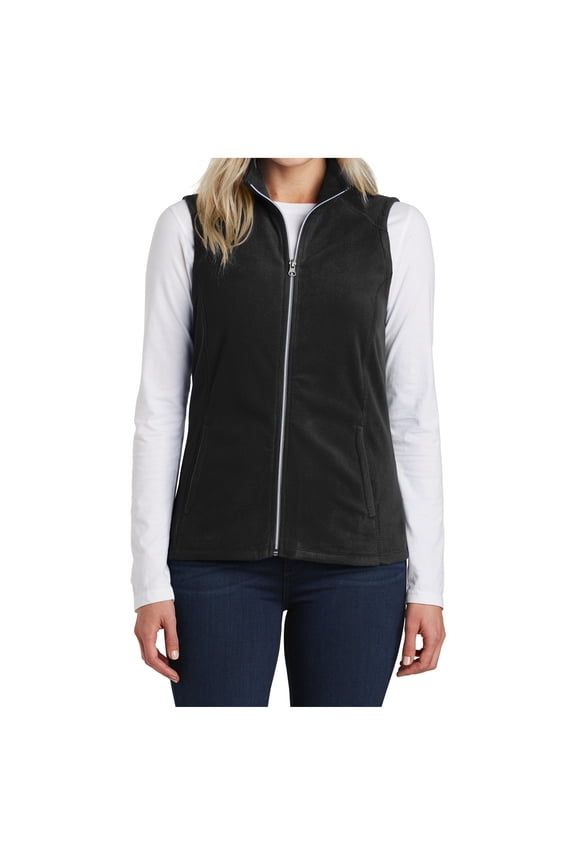 Women's Sleeveless Microfleece Vest Black S