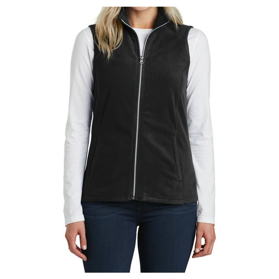 Yellow Rooster Women's Sleeveless Microfleece Vest Black XS