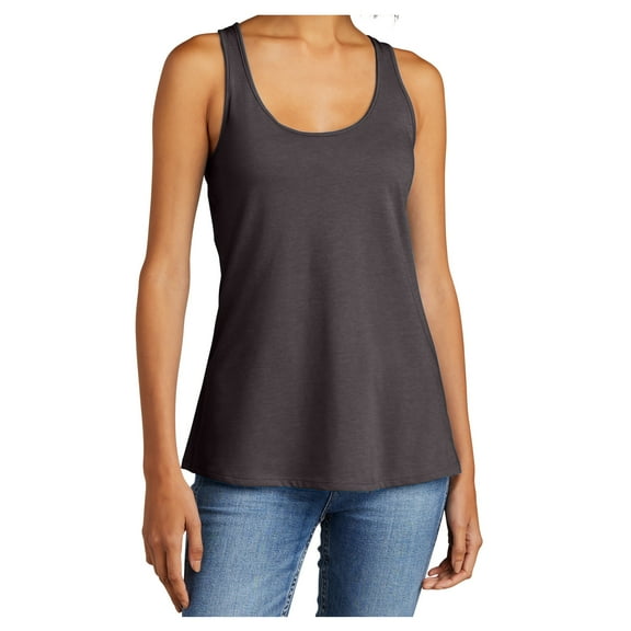 Yellow Rooster Women’s Sleeveless V.I.T. Racerback Tank Heathered Charcoal 3XL