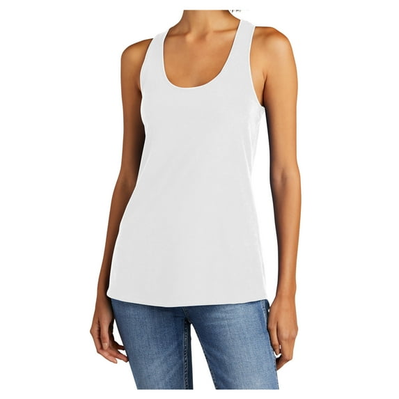 Yellow Rooster Women’s Sleeveless V.I.T. Racerback Tank White L