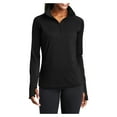 thumbnail image 1 of Yellow Rooster Women's Sport Wick Stretch 1/2 Zip Pullover Black L, 1 of 7