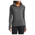 thumbnail image 1 of Yellow Rooster Women's Sport Wick Stretch 1/2 Zip Pullover Charcoal Grey Heather XL, 1 of 7