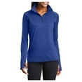 thumbnail image 1 of Yellow Rooster Women's Sport Wick Stretch 1/2 Zip Pullover True Royal 3XL, 1 of 7