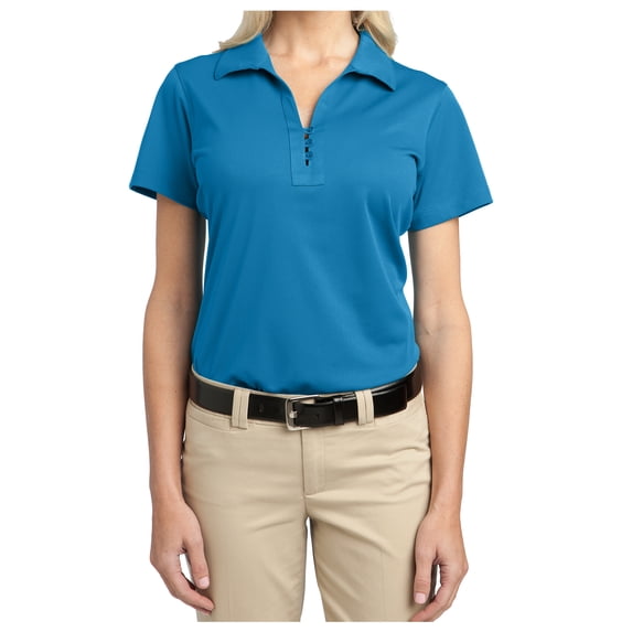 Yellow Rooster Women's Tech Pique Female Polo T-Shirts Vivid Blue M