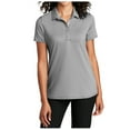 thumbnail image 1 of Yellow Rooster Womens 4 Button Gingham Polo Shirt Black/ White L, 1 of 7