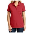 thumbnail image 1 of Yellow Rooster Womens Dry Zone UV Micro-Mesh Tipped Polo Rich Red/ Deep Black XS, 1 of 6