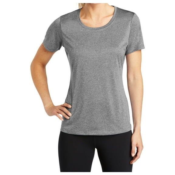 Yellow Rooster Womens Heather Contender Scoop Neck T-Shirts Vintage Heather XS