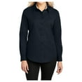 thumbnail image 1 of Yellow Rooster Womens Long Sleeve Easy Care Shirt Classic Navy/Light Stone 2XL, 1 of 5