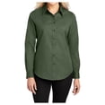 thumbnail image 1 of Yellow Rooster Womens Long Sleeve Easy Care Shirt Clover Green L, 1 of 6