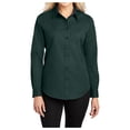 thumbnail image 1 of Yellow Rooster Womens Long Sleeve Easy Care Shirt Dark Green/Navy XS, 1 of 6