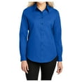thumbnail image 1 of Yellow Rooster Womens Long Sleeve Easy Care Shirt Strong Blue XS, 1 of 6