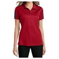 thumbnail image 1 of Yellow Rooster Womens PosiCharge Active Textured Colorblock Polo True Red/ Grey XL, 1 of 6