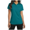 thumbnail image 1 of Yellow Rooster Womens Short Sleeve Dimension Polo Dark Teal 3XL, 1 of 4