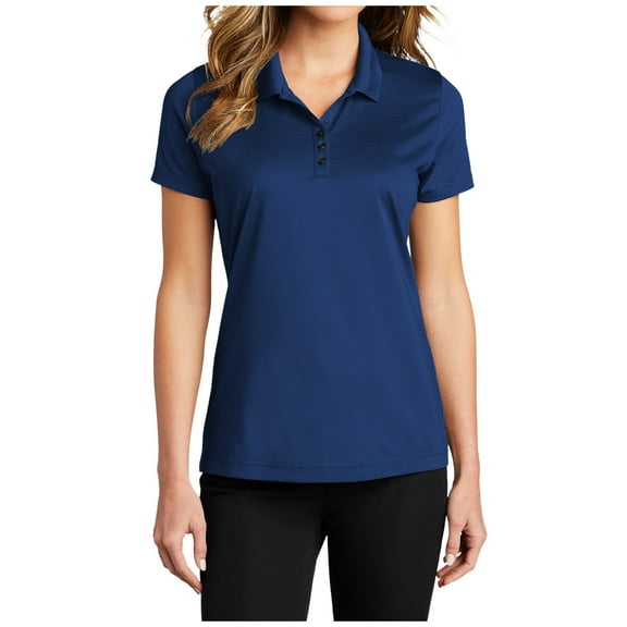 Yellow Rooster Womens Short Sleeve Eclipse Stretch Polo Shirt Estate Blue L