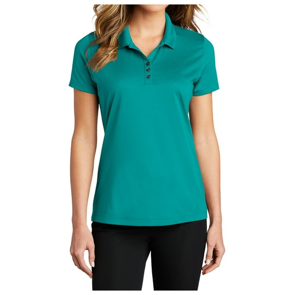 Yellow Rooster Womens Short Sleeve Eclipse Stretch Polo Shirt Tropic Blue L