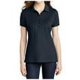 thumbnail image 1 of Yellow Rooster Womens Short Sleeve Stretch Pique Polo Dress Blue Navy M, 1 of 4