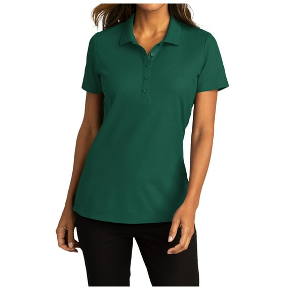 Yellow Rooster Womens Short Sleeve SuperPro React Polo Marine Green S