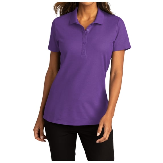 Yellow Rooster Womens Short Sleeve SuperPro React Polo Purple L