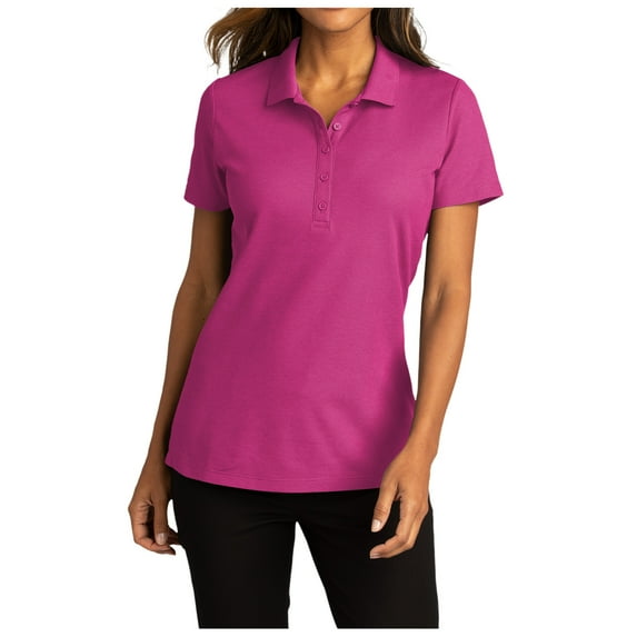Yellow Rooster Womens Short Sleeve SuperPro React Polo Wild Berry 4XL
