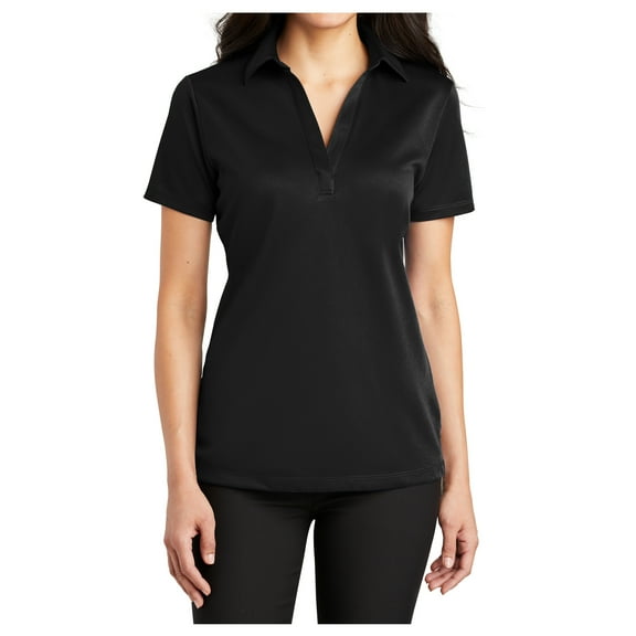 Yellow Rooster Womens Silk Touch Performance Polo Black XS