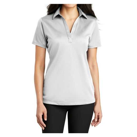 Yellow Rooster Womens Silk Touch Performance Polo White XS