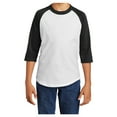 thumbnail image 1 of Yellow Rooster Youth Colorblock Raglan Jersey White/ Black S, 1 of 7