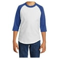 thumbnail image 1 of Yellow Rooster Youth Colorblock Raglan Jersey White/ Royal L, 1 of 7