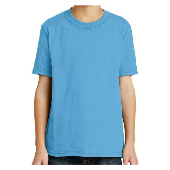 Yellow Rooster Youth Core Blend Little Boys T-Shirts Aquatic Blue XS