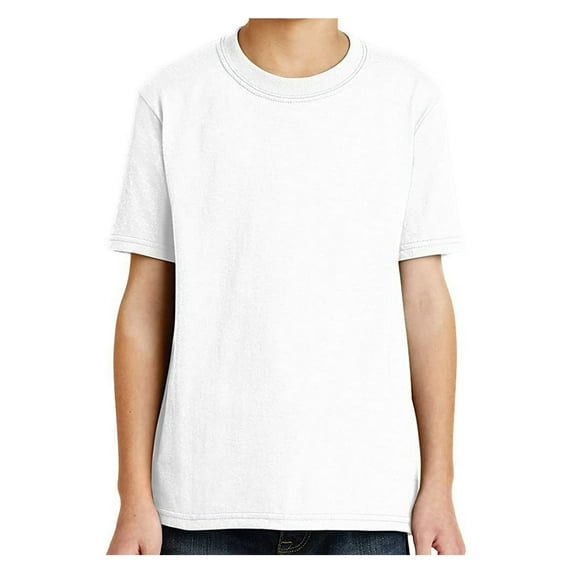 Yellow Rooster Youth Core Blend Little Boys T-Shirts White XL