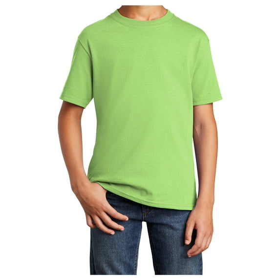 Yellow Rooster Youth Core Cotton T-Shirts Lime L