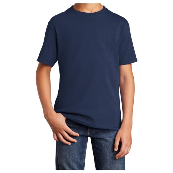 Yellow Rooster Youth Core Cotton T-Shirts Navy M