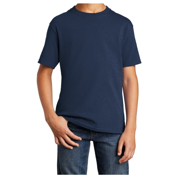 Yellow Rooster Youth Core Cotton T-Shirts Navy XL