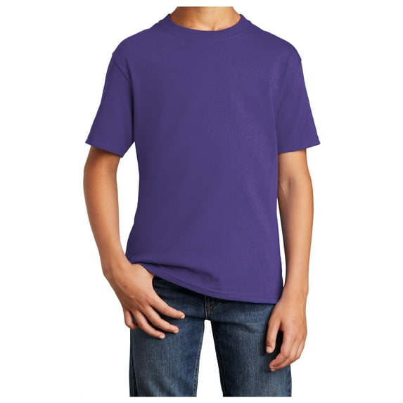 Yellow Rooster Youth Core Cotton T-Shirts Purple M
