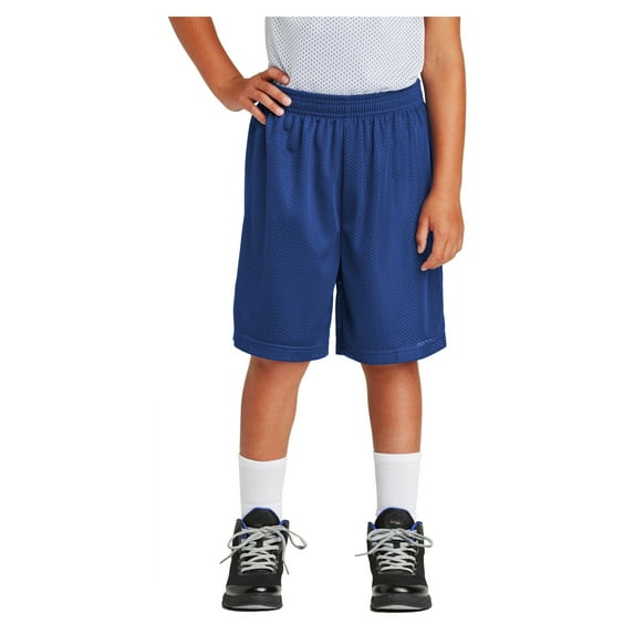 Yellow Rooster Youth PosiCharge Double-Layer Classic Mesh Short True Royal S
