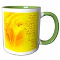 thumbnail image 1 of 3drose, Yellow Rose Forever and a Day Poem - Poetry - Inspirational Love, 11oz Two-tone Green Mug, 1 of 6