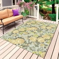 thumbnail image 1 of Yellow Rose Outdoor Rug for Patio/Deck/Porch, Non-Slip Large Area Rug 5 x 7 Ft, Farmhouse Romantic Botanical Floral Flowers Indoor Outdoor Rugs Washable Area Rugs, Camping Rug Carpet Runner, 1 of 8