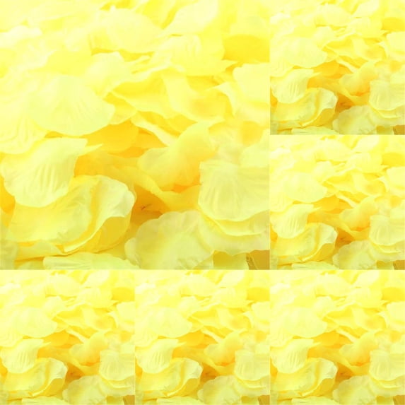 Yellow Rose Petals, 1000 Silk Flower Petals for Wedding Decor, Centerpieces and Engagement Party Displays