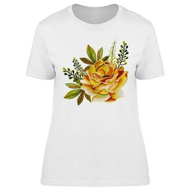 Yellow Rose T-Shirt Women -Image by Shutterstock, Female Large